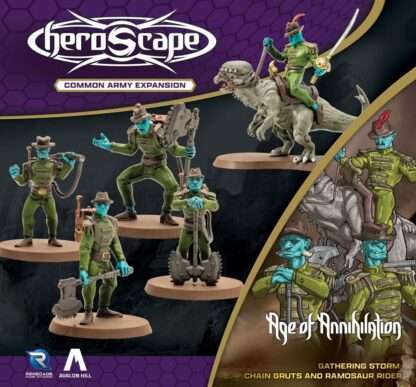 Heroscape Armeeerweiterung Age of Annihilation Chain Gruts & Ramosaur Rider (Common) *Englische Version* – Bild 3