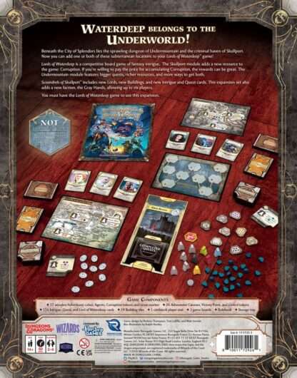 Dungeons & Dragons Brettspiel Lords of Waterdeep: Scoundrels of Skullport Erweiterung *Englische Version* – Bild 2