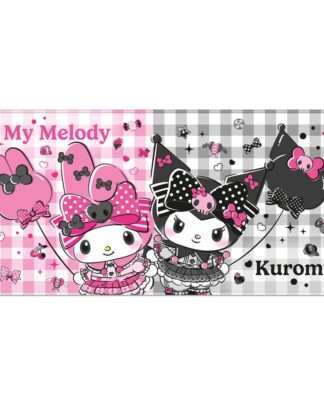Sanrio Pink Black Party Series XXL Mousepad My Melody & Kuromi