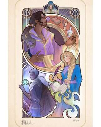 Critical Role Kunstdruck Matthew Mercer: 10th Anniversary Art Nouveau Illustrations 46 x 28 cm - ungerahmt