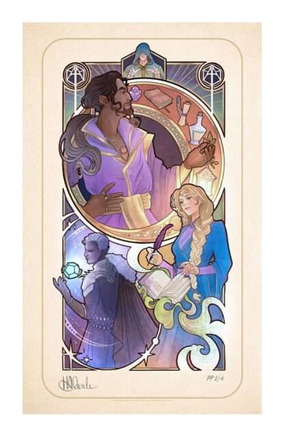 Critical Role Kunstdruck Matthew Mercer: 10th Anniversary Art Nouveau Illustrations 46 x 28 cm - ungerahmt