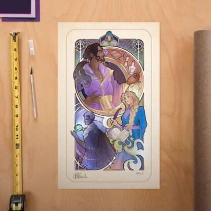 Critical Role Kunstdruck Matthew Mercer: 10th Anniversary Art Nouveau Illustrations 46 x 28 cm - ungerahmt – Bild 2