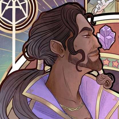 Critical Role Kunstdruck Matthew Mercer: 10th Anniversary Art Nouveau Illustrations 46 x 28 cm - ungerahmt – Bild 5