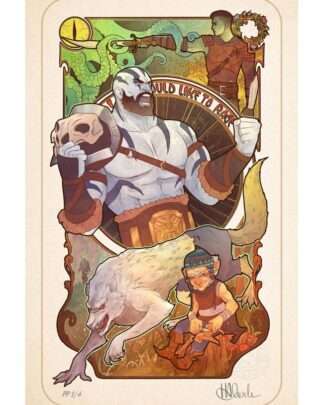 Critical Role Kunstdruck Travis Willingham: 10th Anniversary Art Nouveau Illustrations 46 x 28 cm - ungerahmt