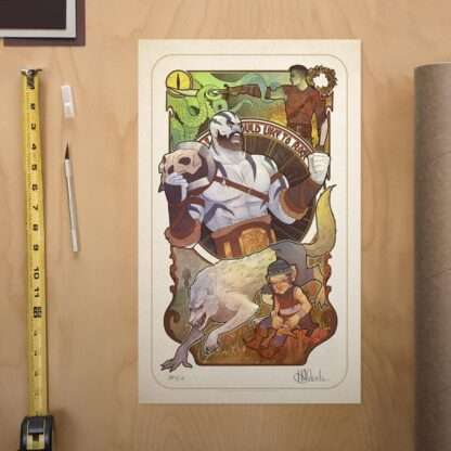 Critical Role Kunstdruck Travis Willingham: 10th Anniversary Art Nouveau Illustrations 46 x 28 cm - ungerahmt – Bild 2