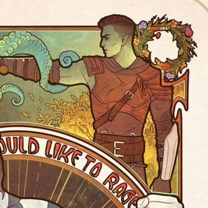 Critical Role Kunstdruck Travis Willingham: 10th Anniversary Art Nouveau Illustrations 46 x 28 cm - ungerahmt – Bild 5