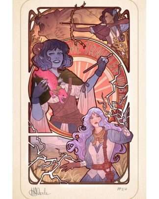 Critical Role Kunstdruck Laura Bailey: 10th Anniversary Art Nouveau Illustrations 46 x 28 cm - ungerahmt