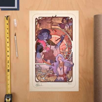 Critical Role Kunstdruck Laura Bailey: 10th Anniversary Art Nouveau Illustrations 46 x 28 cm - ungerahmt – Bild 2
