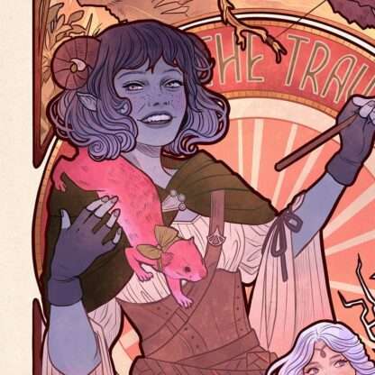 Critical Role Kunstdruck Laura Bailey: 10th Anniversary Art Nouveau Illustrations 46 x 28 cm - ungerahmt – Bild 4