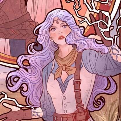 Critical Role Kunstdruck Laura Bailey: 10th Anniversary Art Nouveau Illustrations 46 x 28 cm - ungerahmt – Bild 5