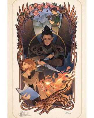 Critical Role Kunstdruck Liam O'Brien: 10th Anniversary Art Nouveau Illustrations 46 x 28 cm - ungerahmt
