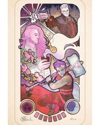 Critical Role Kunstdruck Taliesin Jaffe: 10th Anniversary Art Nouveau Illustrations 46 x 28 cm - ungerahmt