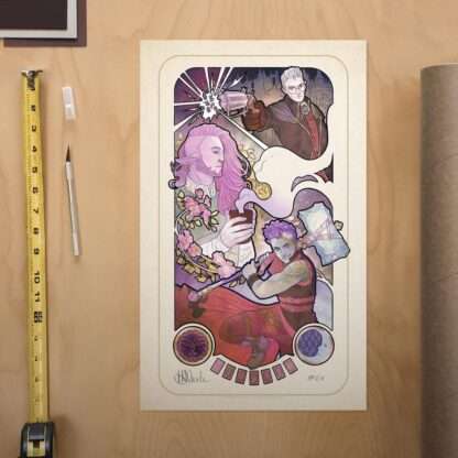Critical Role Kunstdruck Taliesin Jaffe: 10th Anniversary Art Nouveau Illustrations 46 x 28 cm - ungerahmt – Bild 2