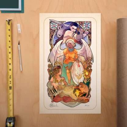 Critical Role Kunstdruck Ashley Johnson: 10th Anniversary Art Nouveau Illustrations 46 x 28 cm - ungerahmt – Bild 2