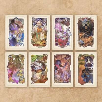 Critical Role Kunstdruck 10th Anniversary Art Nouveau Illustrations 46 x 28 cm - ungerahmt (8er-Set) – Bild 2