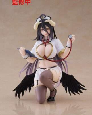 Overlord PVC Statue Desktop Cute Figure Albedo Nurse Ver. Renewal 13 cm