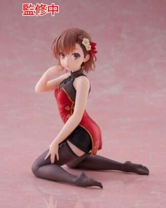 A Certain Scientific Railgun PVC Statue Desktop Cute Figure Mikoto Misaka Chinese Dress Ver. 13 cm