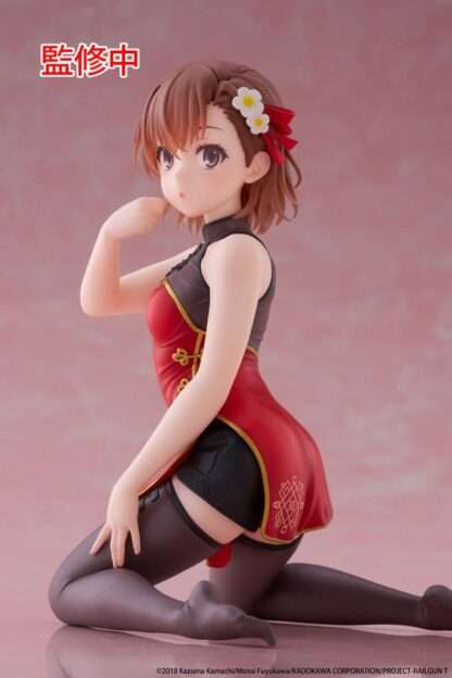 A Certain Scientific Railgun PVC Statue Desktop Cute Figure Mikoto Misaka Chinese Dress Ver. 13 cm – Bild 8