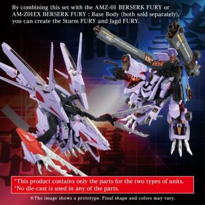 Zoids Model Kit Zubehör-Set AM-Z01CP Berserk Fury Sturm & Jagd Unit – Bild 2