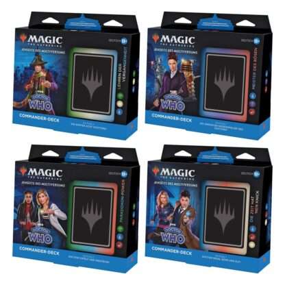 Magic the Gathering Jenseits des Multiversums: Doctor Who Commander-Decks Display (4) deutsch