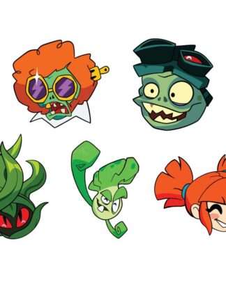 Plants vs. Zombies Ansteck-Pins Set 5 cm (6)
