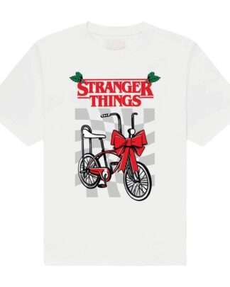 Stranger Things T-Shirt Christmas Bike