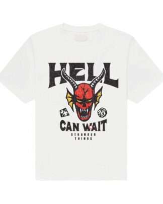 Stranger Things T-Shirt Hell Can Wait (white)
