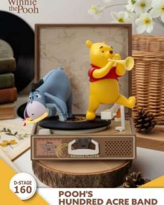 Winnie Puuh Record Player Series PVC Figur Pooh's Hundred Acre Band 12 cm