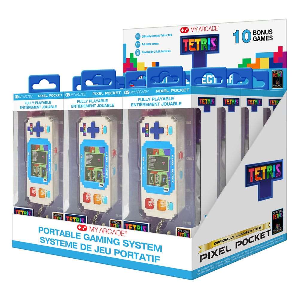 Tetris Mini tragbare Spielkonsole Pixel Pocket Display (12)