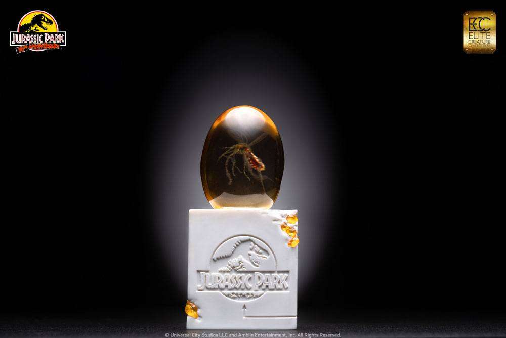 Jurassic Park Statue Elephant Mosquito in Amber 10 cm - Beschädigte Verpackung – Bild 9