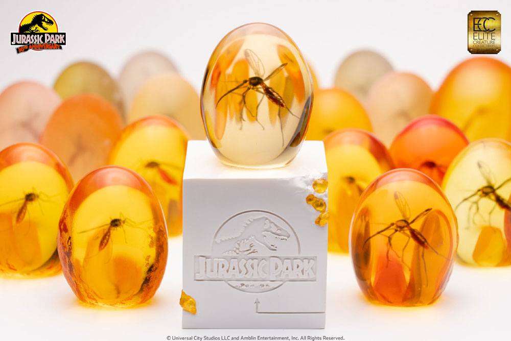 Jurassic Park Statue Elephant Mosquito in Amber 10 cm - Beschädigte Verpackung – Bild 16