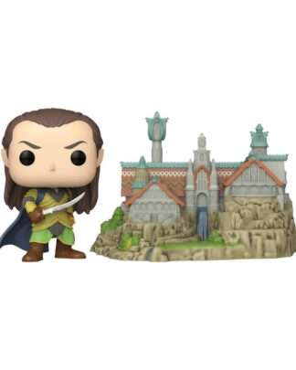 Der Herr der Ringe POP! Town Vinyl Figur Elrond & Rivendell 9 cm