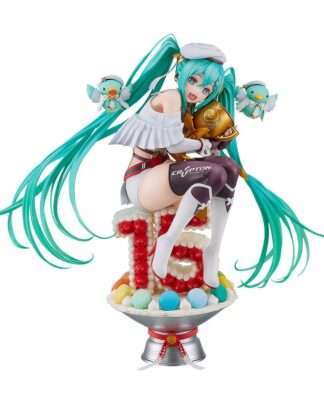 Hatsune Miku Characters PVC Statue 1/6 Racing Miku: 2023 - 15th Anniversary Ver. 26 cm - Beschädigte Verpackung