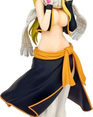 Fairy Tail Pop Up Parade PVC Statue Lucy Heartfilia Natsu Costume Ver. L Size 22 cm