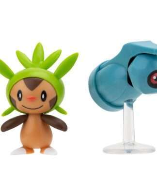 Pokémon Battle Figure First Partner Set Figuren 2er-Pack Igamaro, Tanhel 5 cm - Beschädigte Verpackung