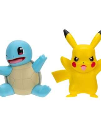 Pokémon Battle Figure First Partner Set Figuren 2er-Pack Shiggy #2, Pikachu #9