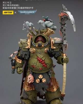 Warhammer 40k Actionfigur 1/18 Death Guard Deathshroud Terminator 1 with Manreaper and Plaguespurter Gauntlet 14 cm