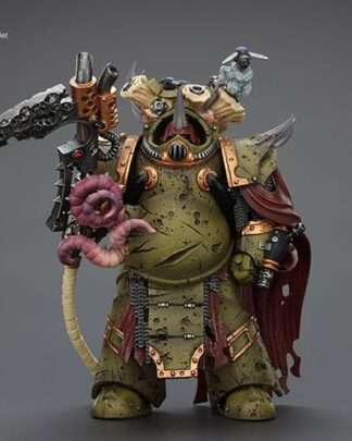 Warhammer 40k Actionfigur 1/18 Death Guard Deathshroud Terminator 2 with Manreaper and Plaguespurter Gauntlet 14 cm