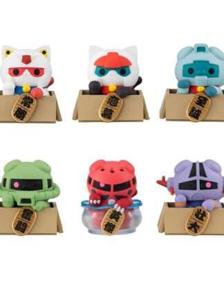 Mobile Suit Gundam Mega Cat Project Nyandam Sammelfiguren Luckycat 6 cm Blind Box Sortiment (6)