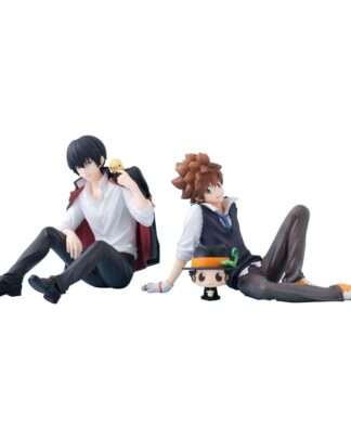 Katekyo Hitman Reborn! G.E.M. Serie PVC Statue Tsuna & Reborn & Hibari & Hibird Palm Size Set 8 cm