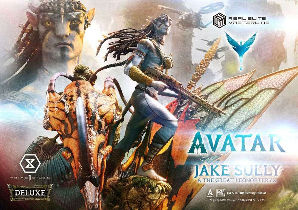 Avatar (Film) Real Elite Masterline Series Statue 1/4 Jake Sully & The Great Leonopteryx Deluxe Bonus Ver. 87 cm – Bild 2