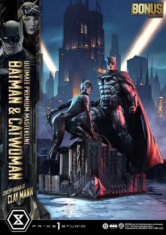 DC Comics Ultimate Premium Masterline Series Statue 1/4 Batman & Catwoman (Concept Design by Clay Mann) Bonus Version 56 cm – Bild 3