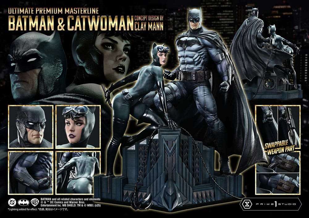 DC Comics Ultimate Premium Masterline Series Statue 1/4 Batman & Catwoman (Concept Design by Clay Mann) Bonus Version 56 cm – Bild 7