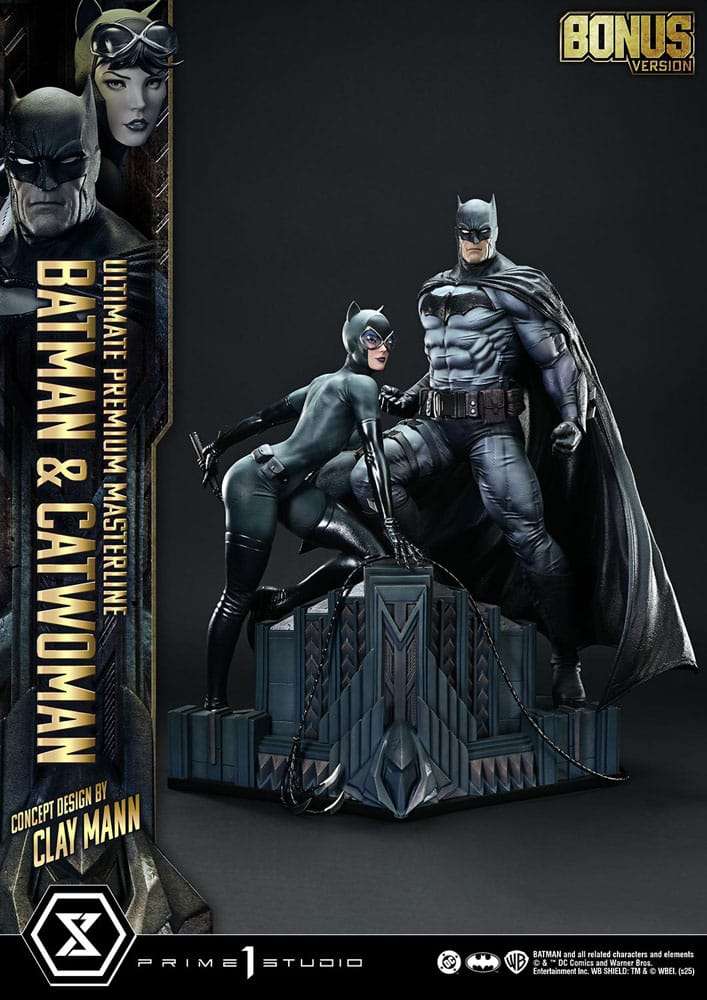 DC Comics Ultimate Premium Masterline Series Statue 1/4 Batman & Catwoman (Concept Design by Clay Mann) Bonus Version 56 cm – Bild 11