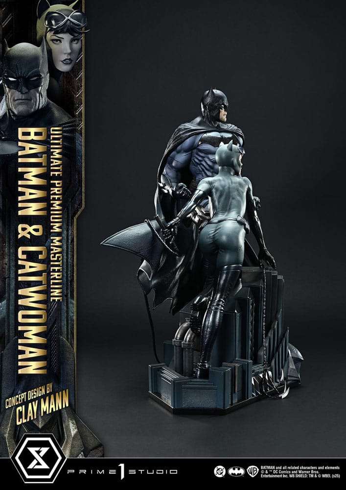 DC Comics Ultimate Premium Masterline Series Statue 1/4 Batman & Catwoman (Concept Design by Clay Mann) Bonus Version 56 cm – Bild 15