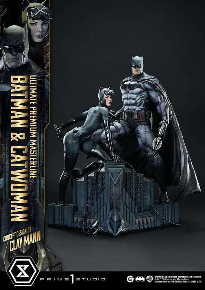 DC Comics Ultimate Premium Masterline Series Statue 1/4 Batman & Catwoman (Concept Design by Clay Mann) Bonus Version 56 cm – Bild 16