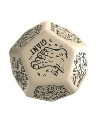 Viridian Würfel Jumbo Würfel Monster Generator Die D12 Beige