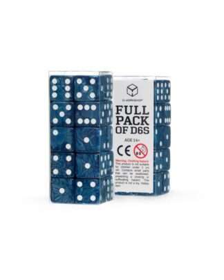 Q Workshop Würfel Set Full Pack D6 Kobalt (20)