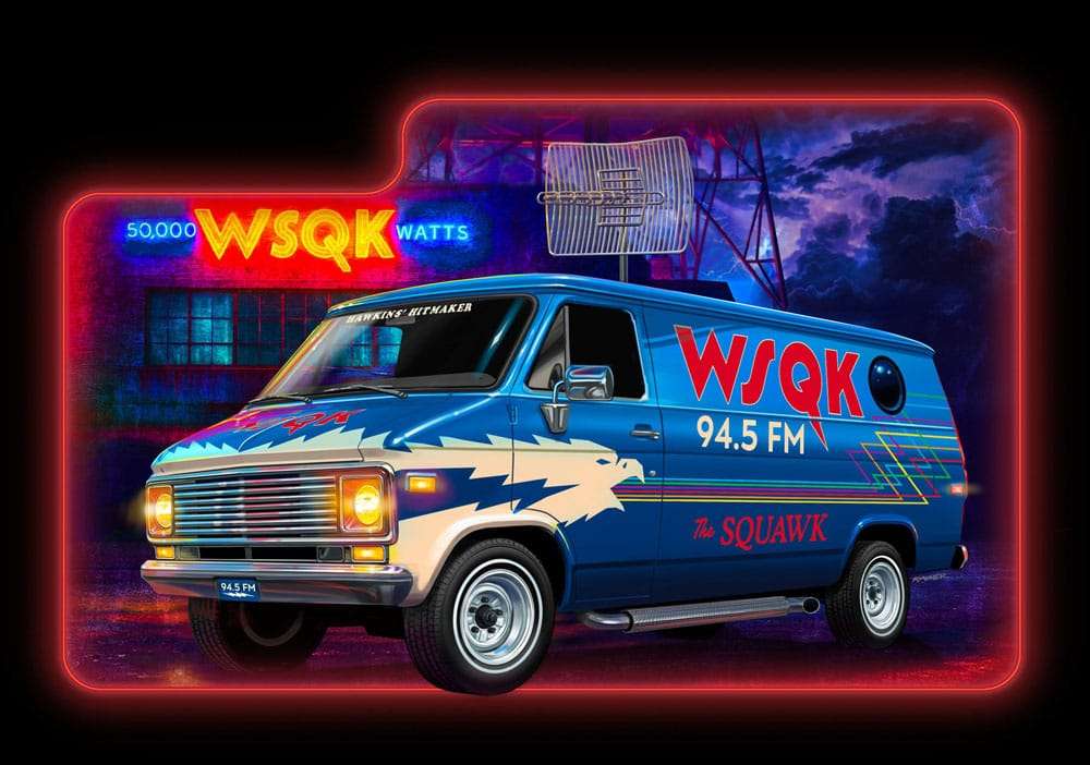 Stranger Things Modellbausatz 1/25 Squawk Van 21 cm – Bild 7
