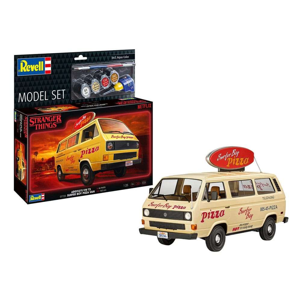 Stranger Things Modellbausatz-Set 1/25 VW T3 Bus Surfer Boy (Aqua Color) 19 cm – Bild 2